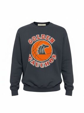 Golden Goose Gauchos Graphic Crewneck Sweater - Black